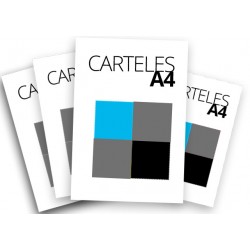 Carteles A4 a 1 o 2 tintas